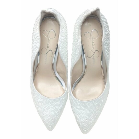 Jessica Simpson Women's Bridal Bride Wedding Heels Shoes Stiletto Size 10 - Picture 5 of 16